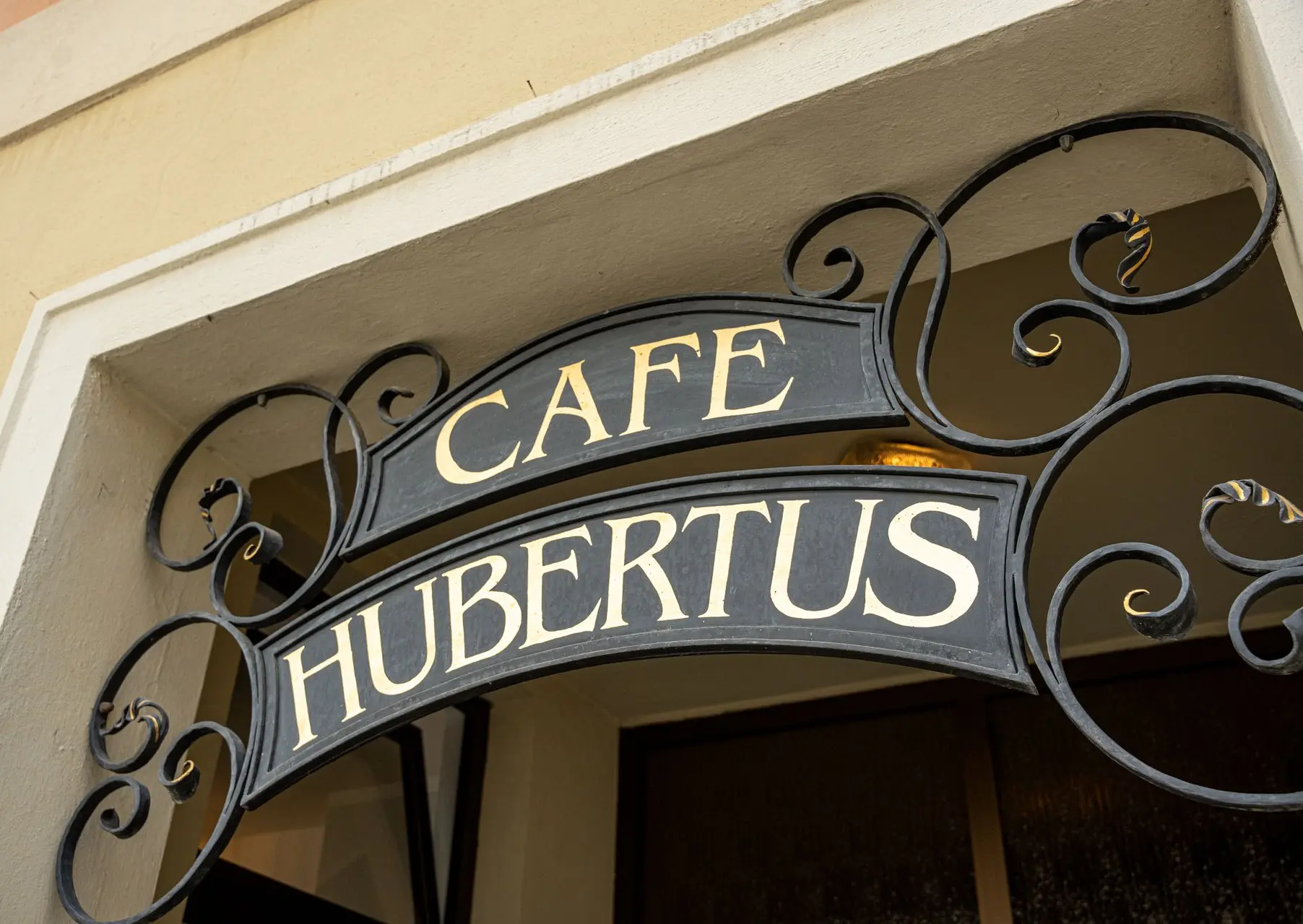 Cafe Hubertus Schild